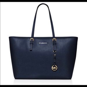 Michael Kors Navy Jet Set tote